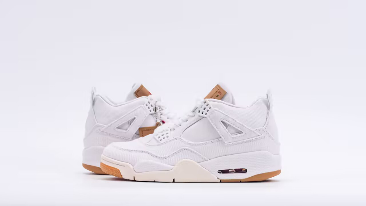 Levi's x Air Jordan 4 Retro 'White Denim'