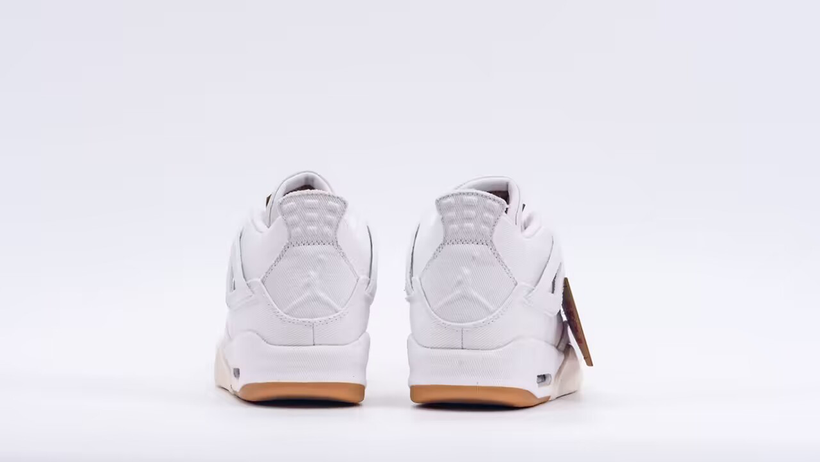 Levi's x Air Jordan 4 Retro 'White Denim'