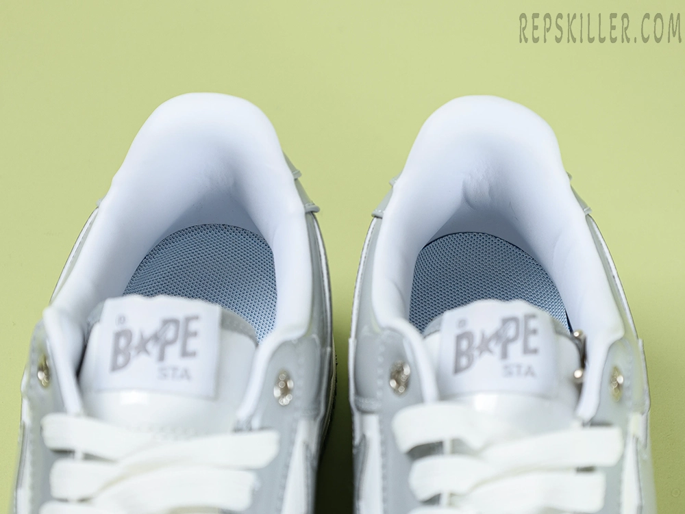 A BATHING APE STA Patent Leather Grey13