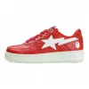 A BATHING APE BapeSta M1 Red Low Sneakers