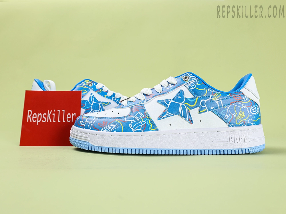 A Bathing Ape Bape Sta Medicom Toy Bearbrick Camo Blue2