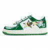 A BATHING APE BapeSta Camo Dark Green White Low Sneakers