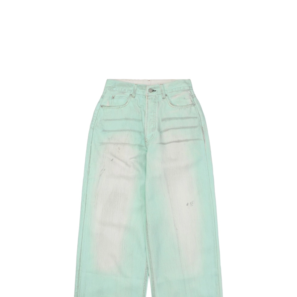 Acne Studios 1981M Fluorescent Mint Green Denim Jeans4.jpeg