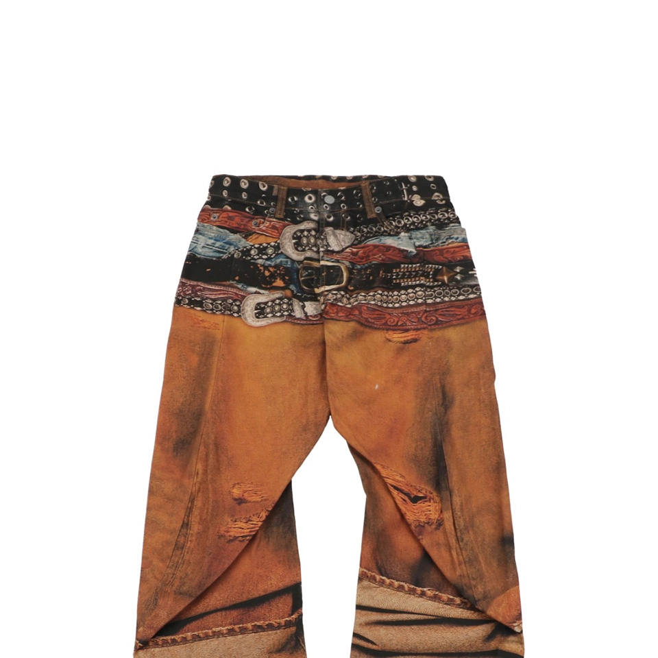 Acne Studios Multi-Belt Pattern Denim Jeans2.jpeg