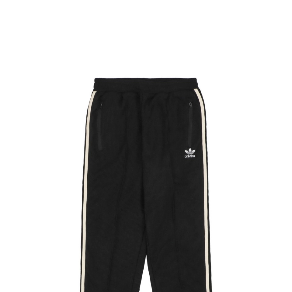 Adidas Trefoil Waffle Textured Track Pants Black2.jpeg