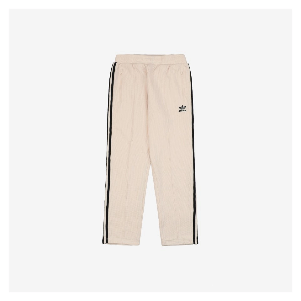 Adidas Trefoil Waffle Textured Track Pants White