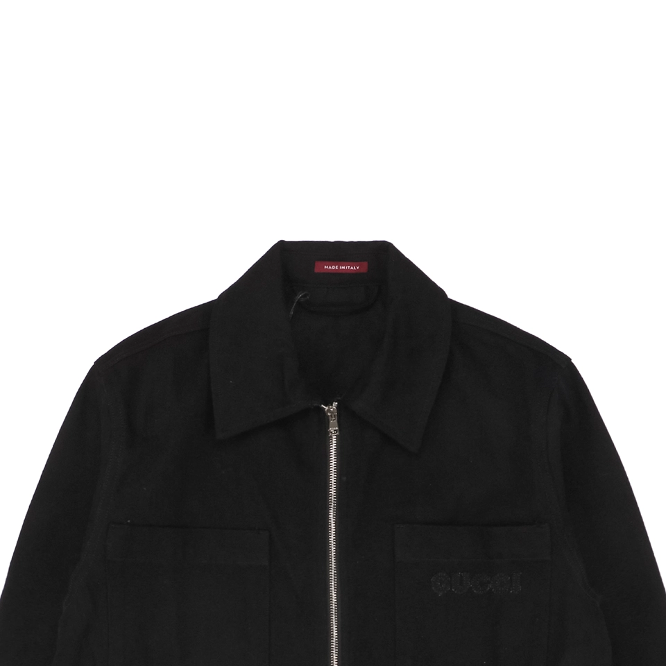 Back G Letter Heat-Applied Diamond Embellishment Cargo Jacket2.jpeg