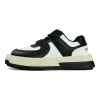 CHOCO CONCERT Round Square Black White Skateboard Shoes