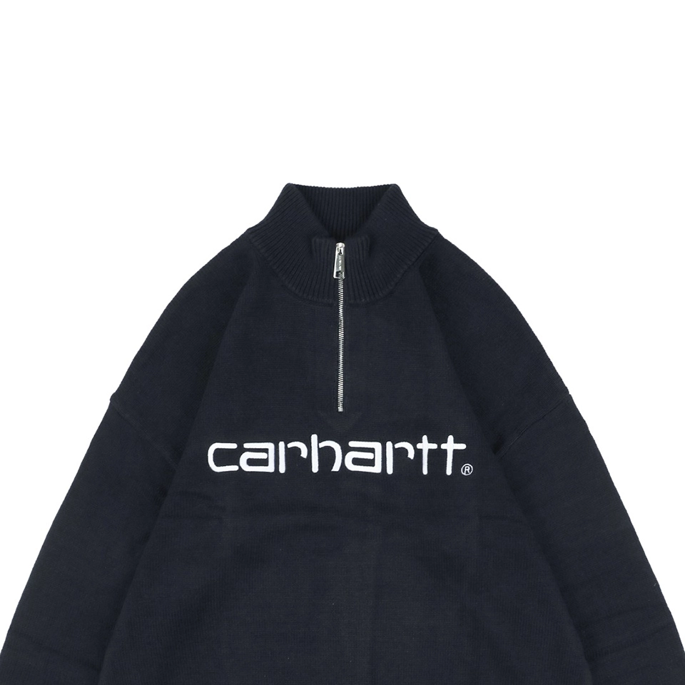 Carhartt Lettering Half-Zip Sweater Black4.jpeg