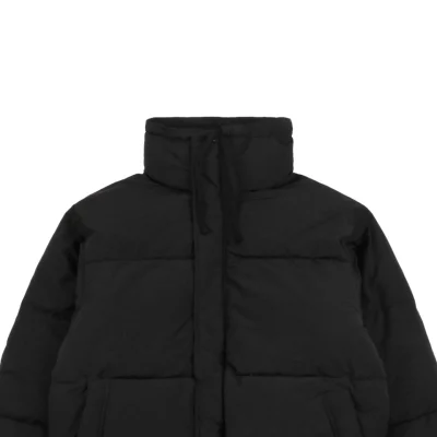 Essentials Double-Stitch Stand Collar Puffer Jacket Black1.jpeg