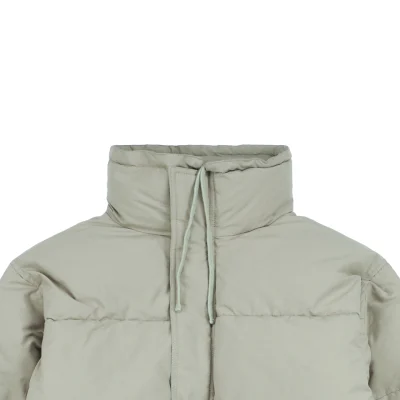 Essentials Double-Stitch Stand Collar Puffer Jacket Green2.jpeg