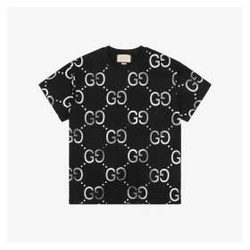G Gradient Double-G Print Short-Sleeve T-Shirt Black