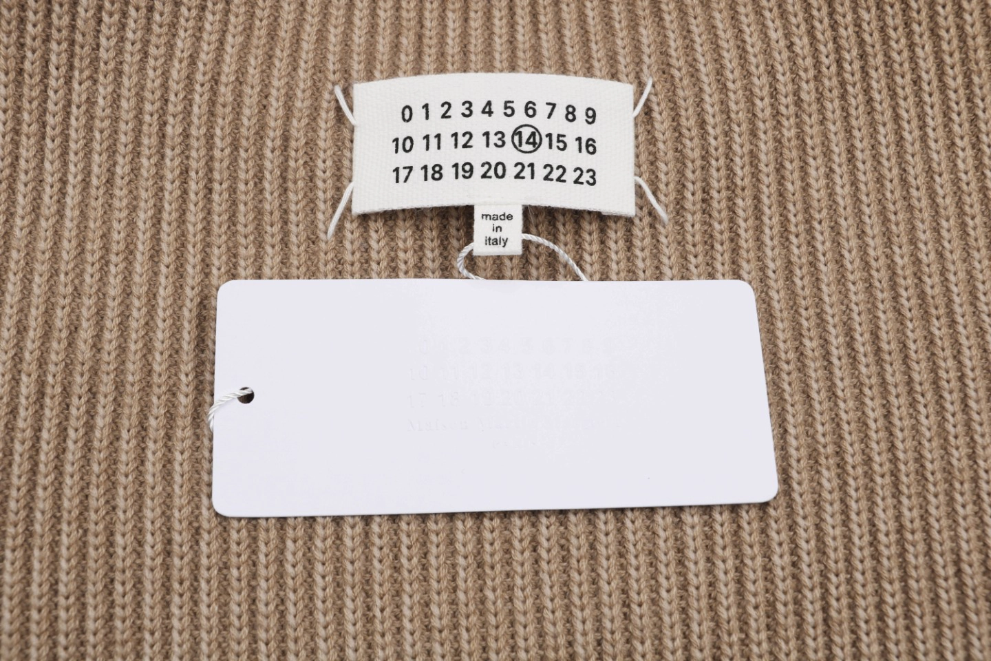 Maison Margiela Back Four-Stitch Detail Plain Crew Neck Sweater Khaki8.jpeg