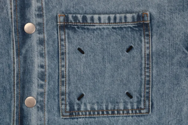 Maison Margiela Four-Stitch Detail Inverted Lettering Denim Jacket4.jpeg