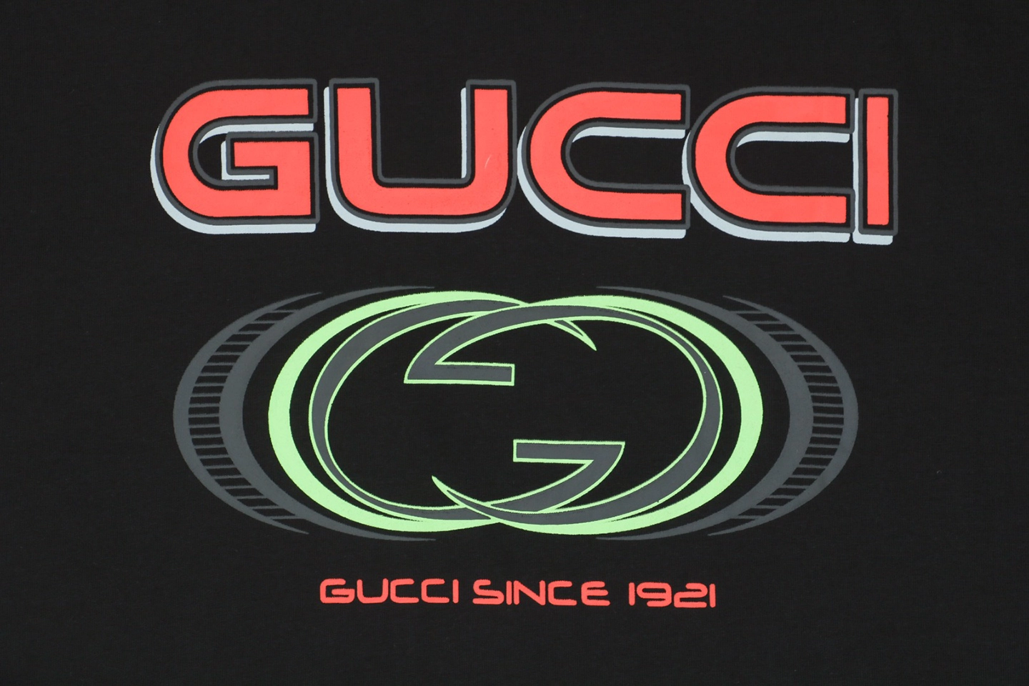Multi-Element G Letter Print Short-Sleeve T-Shirt Black2.jpeg
