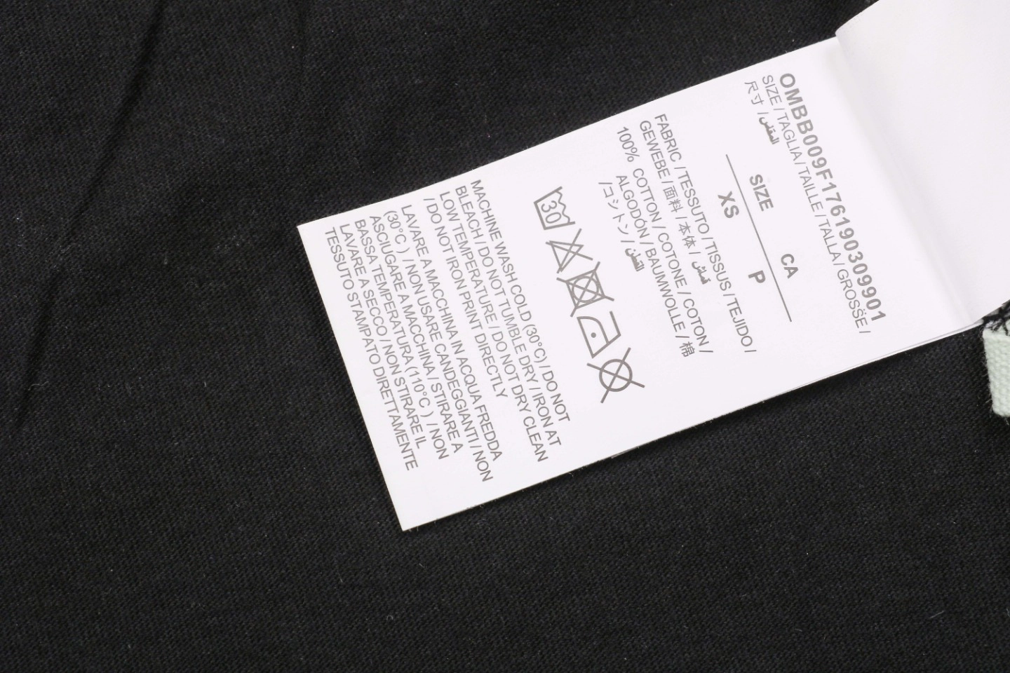 Wash tag