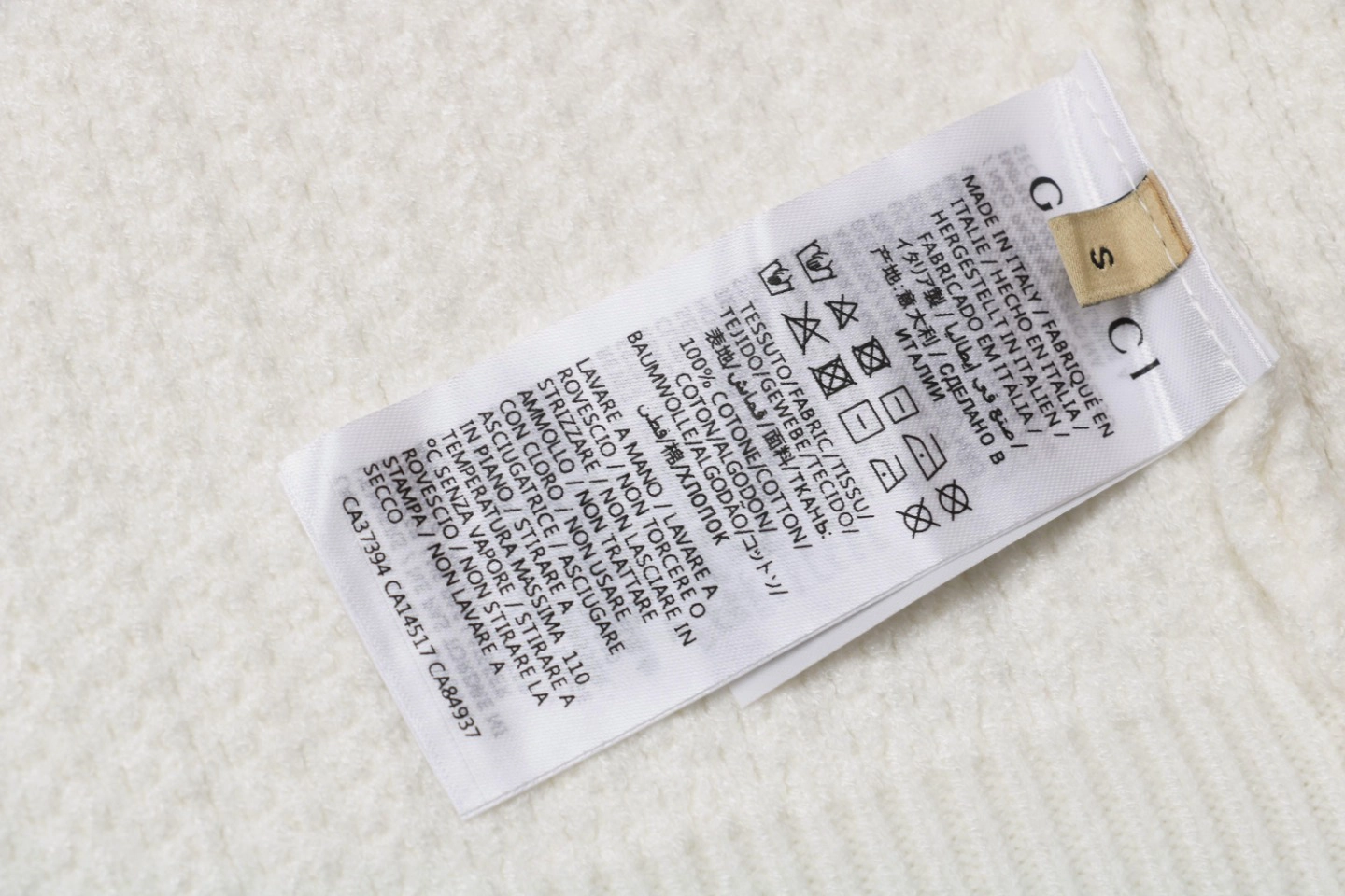 Wash tag