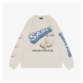 Saint Michael Cookie Letter Print Shirt