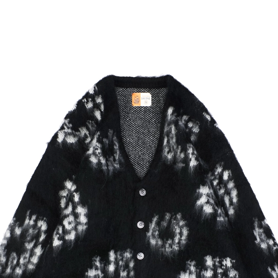 Saint Michael Cotton Pattern Cardigan Sweater3.jpeg