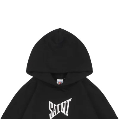 Saint Michael Ribon Saint Letter Print Hoodie1.jpeg