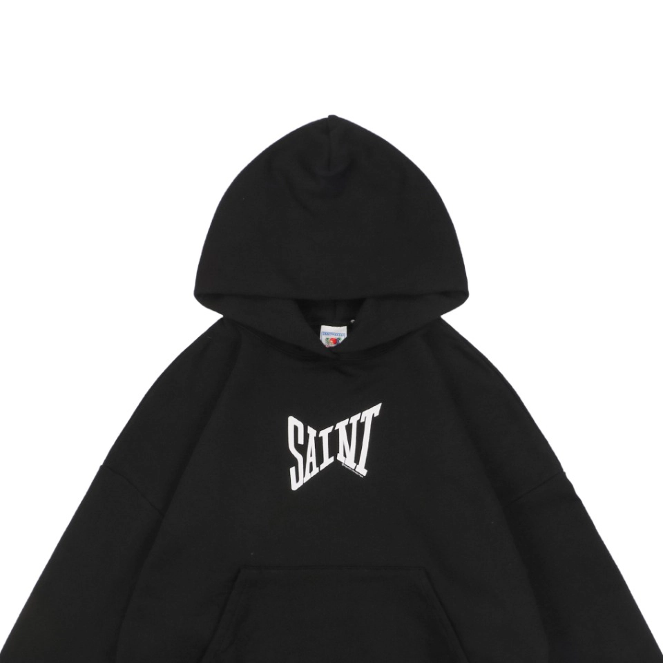 Saint Michael Ribon Saint Letter Print Hoodie2.jpeg