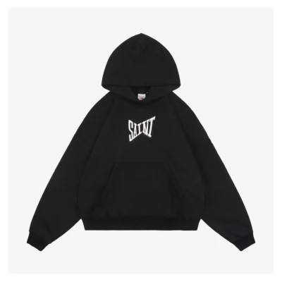 Saint Michael Ribon Saint Letter Print Hoodie