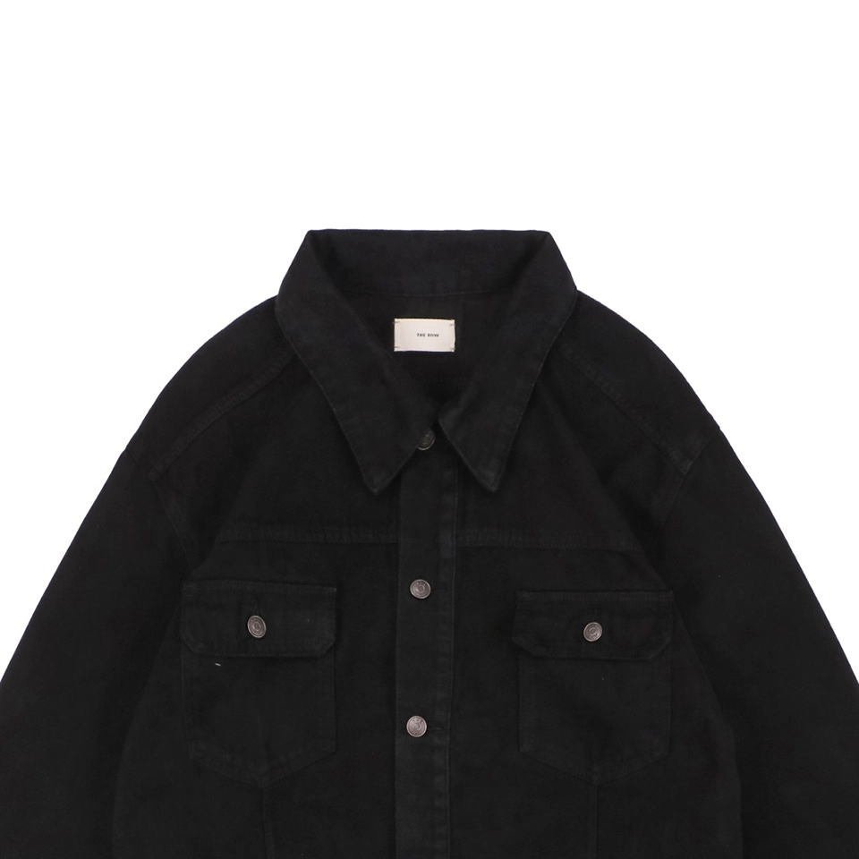 The Row Orson Black Denim Jacket1.jpeg