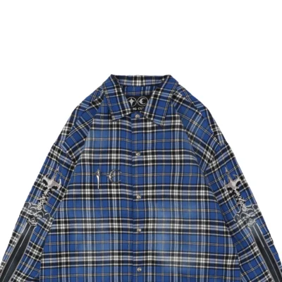 Thug Club Sword Embroidery Plaid Shirt Jacket7.jpeg