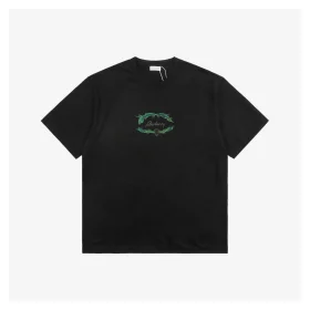 BBrry B-Letter Green Ring Embroidered T-Shirt (Black/White)