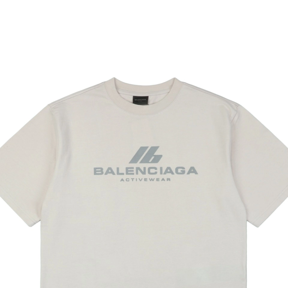 Balenciaga IB Reflective Silver Foil Print Short-Sleeve T-Shirt1.jpeg