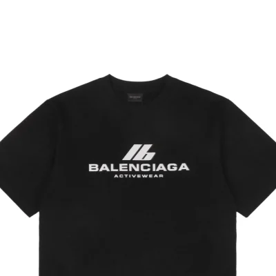 Balenciaga IB Reflective Silver Foil Print Short-Sleeve T-Shirt14.jpeg
