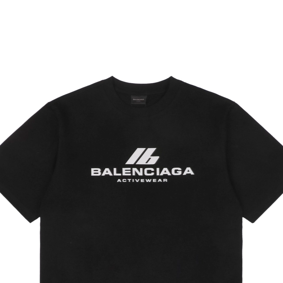 Balenciaga IB Reflective Silver Foil Print Short-Sleeve T-Shirt14.jpeg