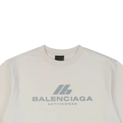 Balenciaga IB Reflective Silver Foil Print Short-Sleeve T-Shirt2.jpeg