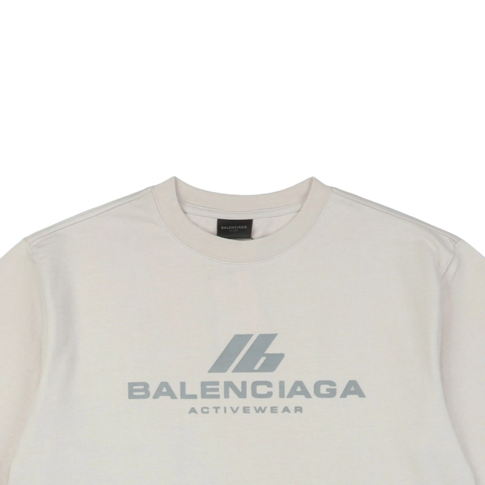 Balenciaga IB Reflective Silver Foil Print Short-Sleeve T-Shirt2.jpeg