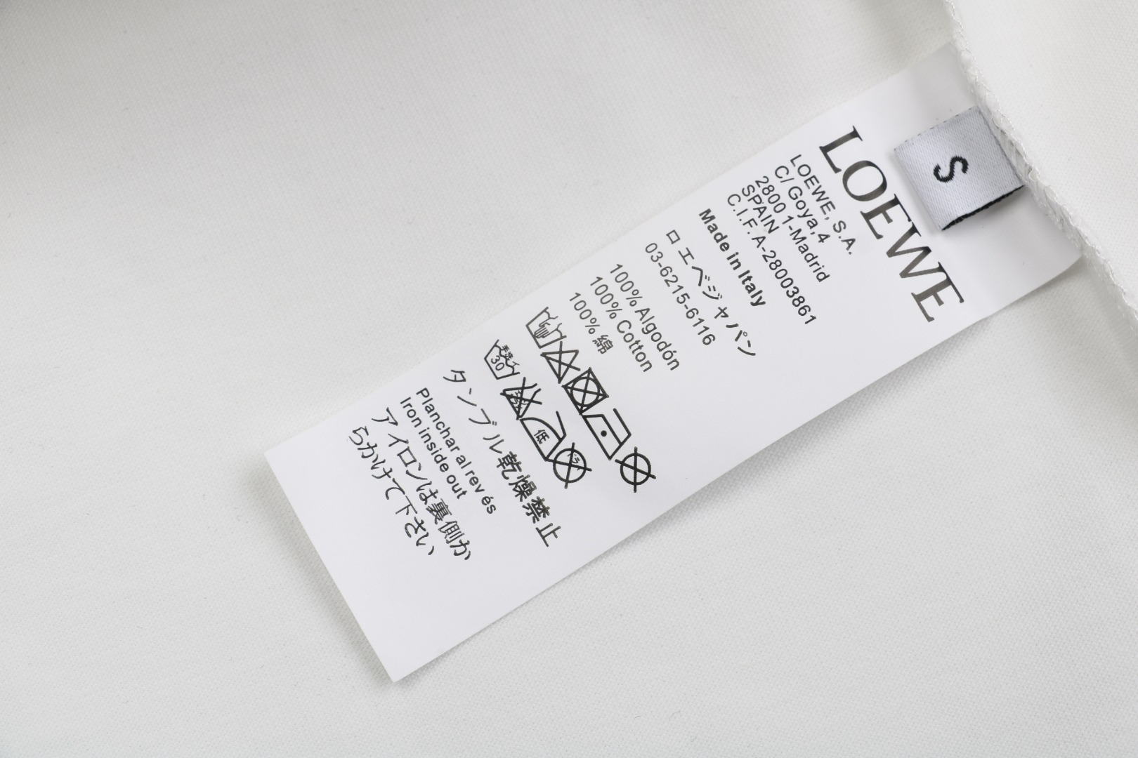 the wash tag
