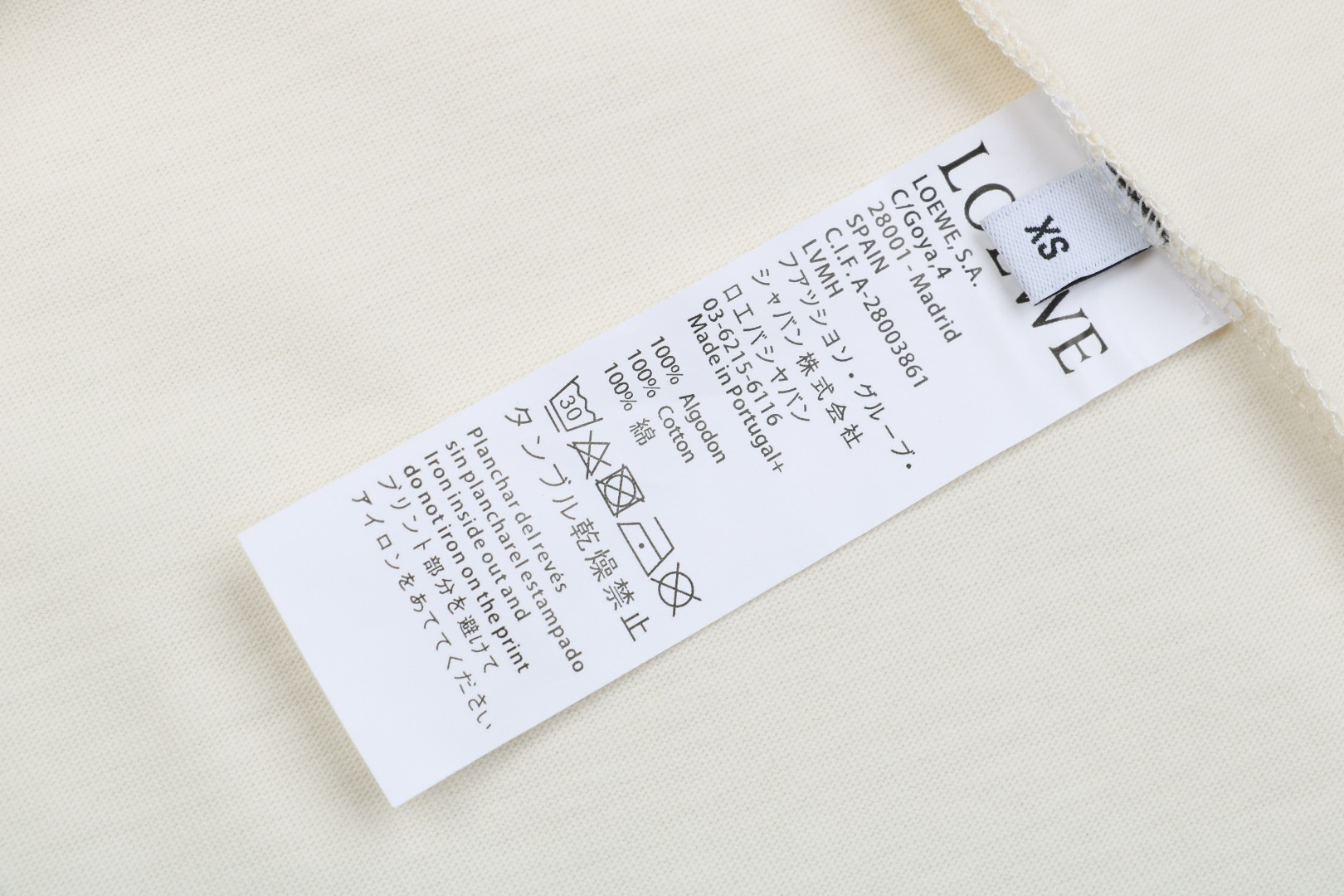 Wash tag