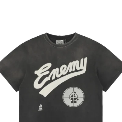 Saint Michael Crosshair Letter Print T-Shirt2.jpeg