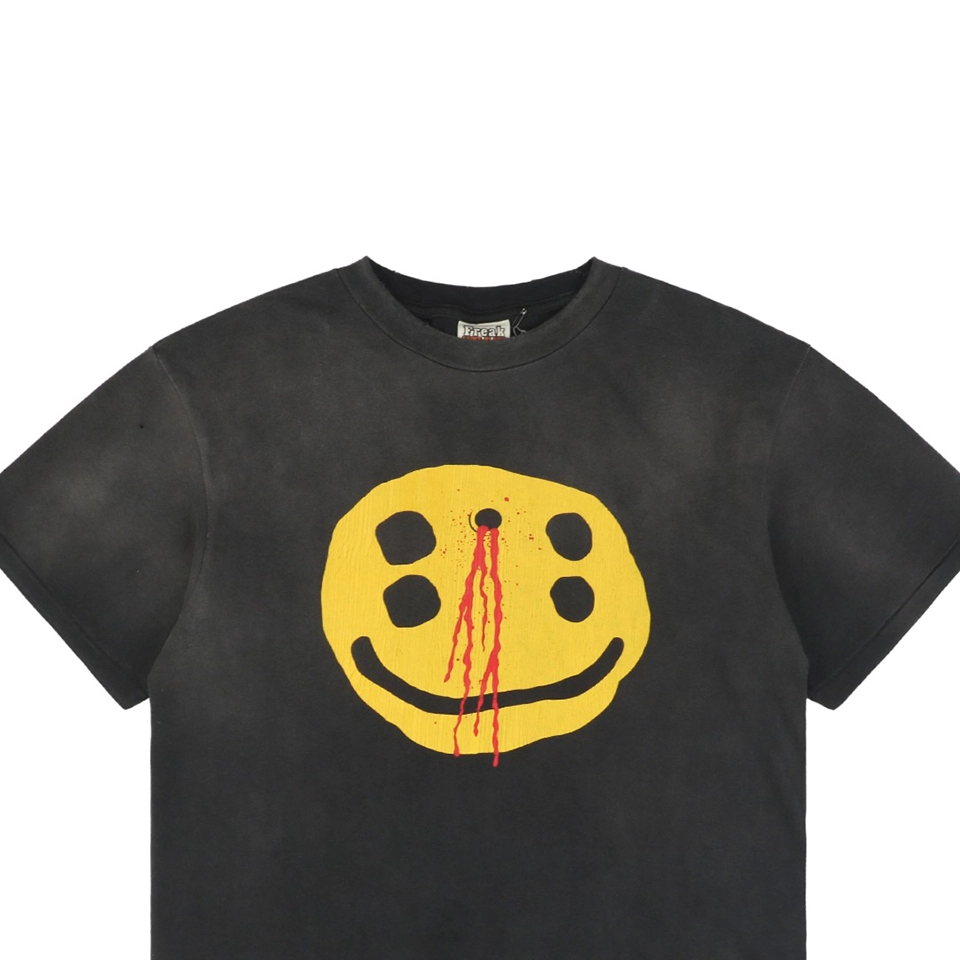 Saint Michael Four-Eyed Smile Print T-Shirt2.jpeg