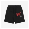 Saint Michael “Saint” Label Print Shorts (Black/Beige)