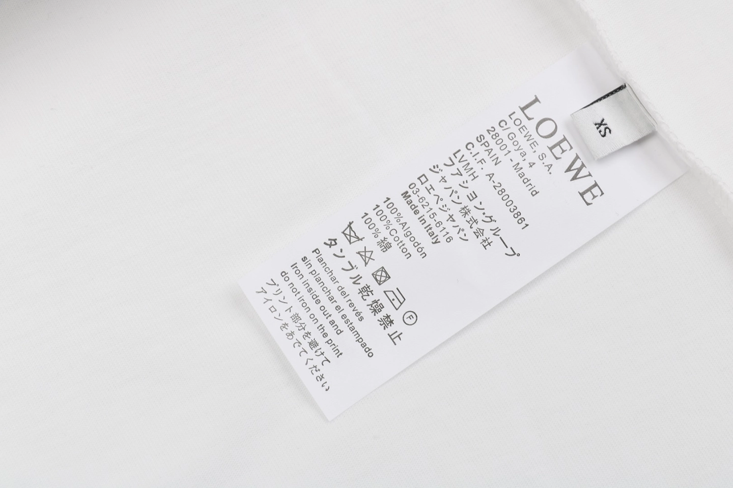 Wash tag