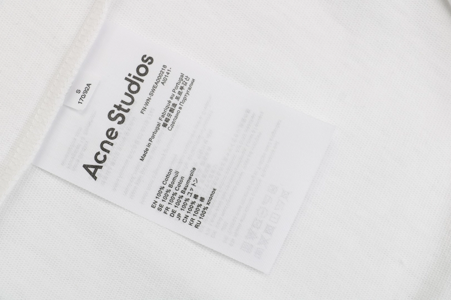 Wash tag