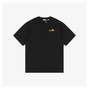 BBry Cartoon Bee Flocked Print T-Shirt-9