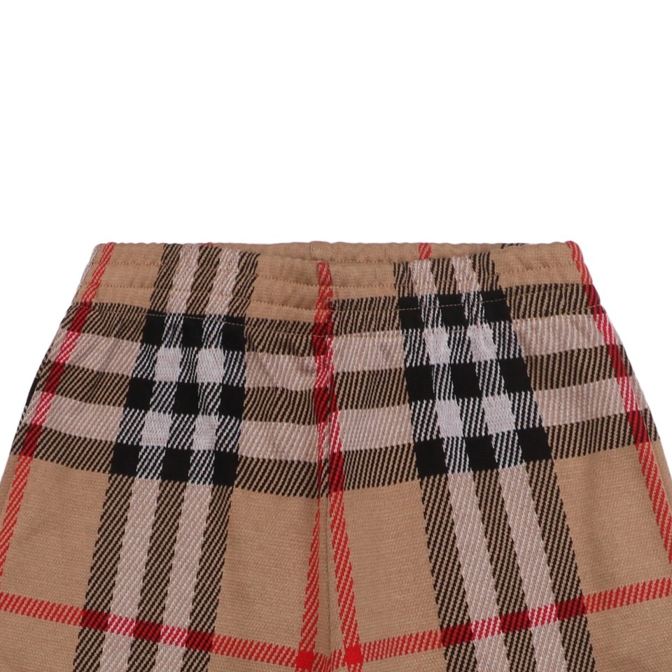 BBry Check Pattern Knit Shorts-11