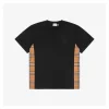 BBry Framed B Logo with Side Check Panel T-Shirt (Black/White)