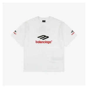 Balenciaga 3B Paris Letter Embroidery T-Shirt