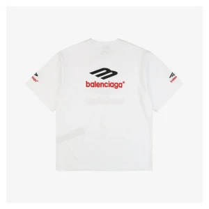 Balenciaga 3B Paris Letter Embroidery T-Shirt