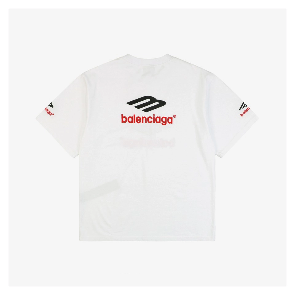Balenciaga 3B Paris Letter Embroidery T-Shirt