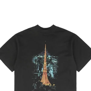 Balenciaga Eiffel Tower Nightscape Print T-Shirt1.jpeg