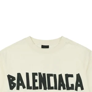 Balenciaga Tape Letter Foam Print T-Shirt