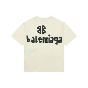 Balenciaga Tape Letter Foam Print T-Shirt Back view